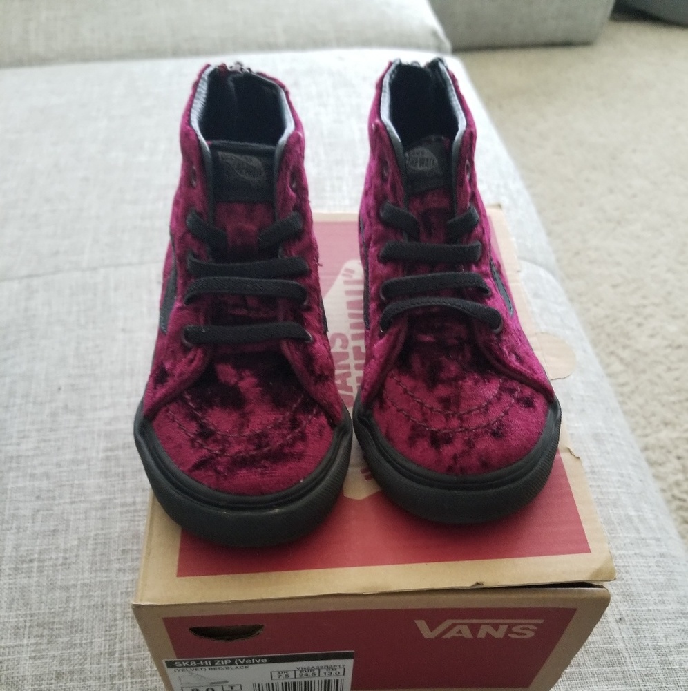 Velvet Vans Size 8